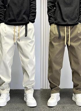 it Afternnaths潮牌！直筒休闲裤男士宽松大尺码纯色百搭工装春秋