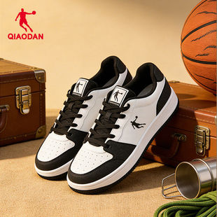 乔丹黑白熊猫板鞋男2026春季新款空军一号百搭休闲鞋情侣款运动鞋