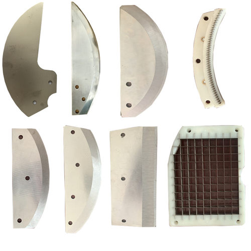 台湾银鹰冀工801850切菜机刀片切块网格刀切丝刀俎大弯刀商用