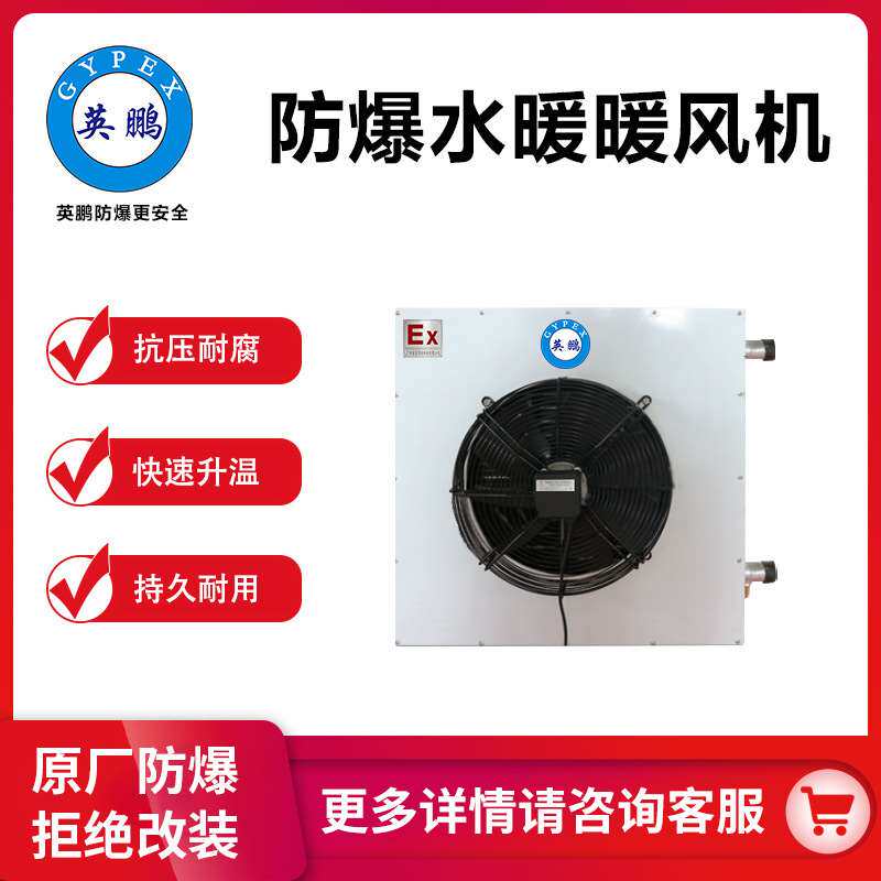 英鹏防爆水暖暖风机温室厂房车间适用厂家直销BFM-20EX-SN