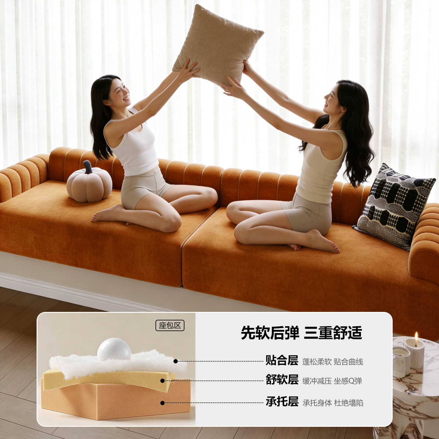 定制飘窗垫四季通用2026新款卧室主卧阳台窗台高级感可睡觉软垫