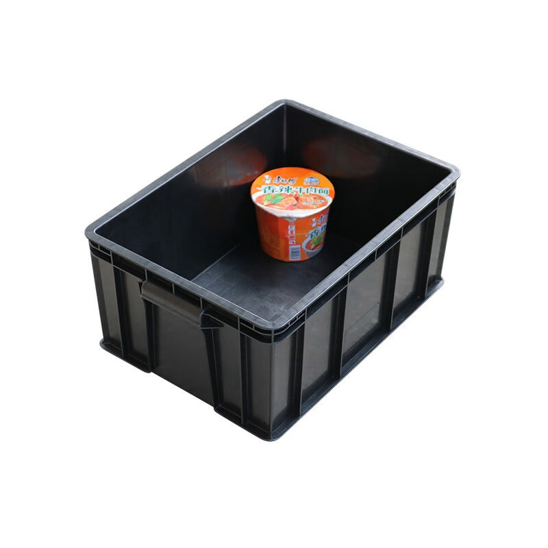加厚防静电塑料周转箱电子元件盒零件收纳盒黑色物料盒养龟箱28号