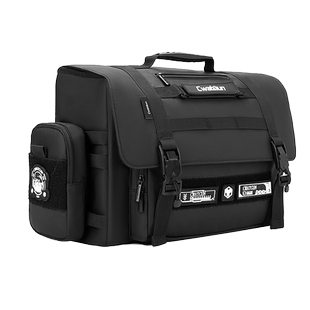 Cwatcun香港卡登单肩机能相机包三种背负外挂副仓防水防刮面料单反镜头收纳摄影包男适用于尼康富士佳能索尼