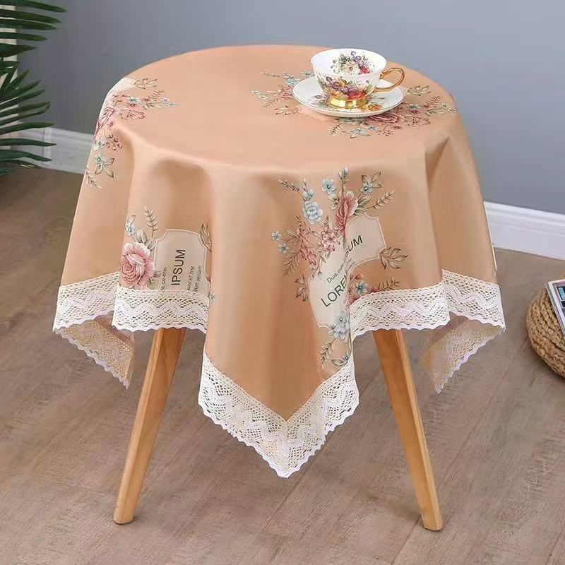 圆桌布餐桌布圆形正方形长方形桌子布现代简约多用盖巾茶几桌垫