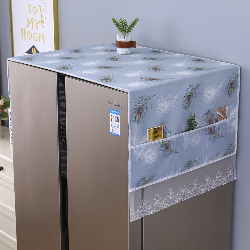 冰箱防尘罩收纳挂袋单开门双开门防尘放回改不清新置物袋家用盖巾
