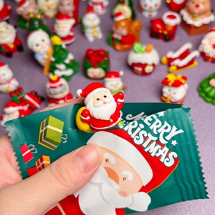 独立盲袋圣诞老人礼物奖品迷你微缩公仔玩具雪人圣诞节孩装 饰摆件