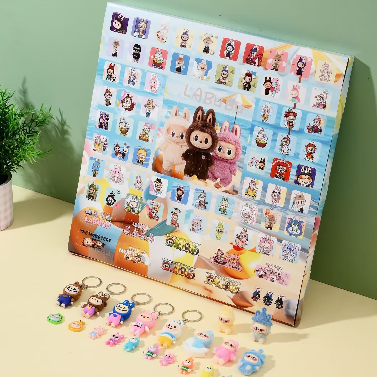 40洞拉布bu洞洞乐树脂公仔摆件小卖部学生抽奖玩具惊喜礼物盲盒