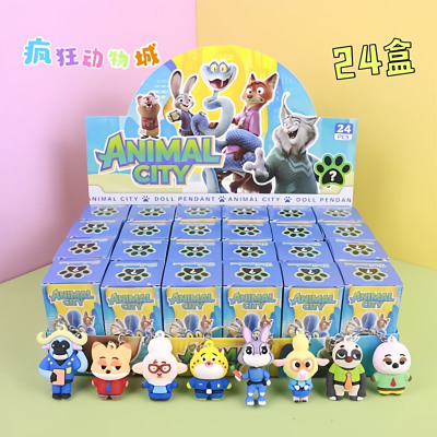 24盒疯狂动物城盲盒洞洞乐公仔