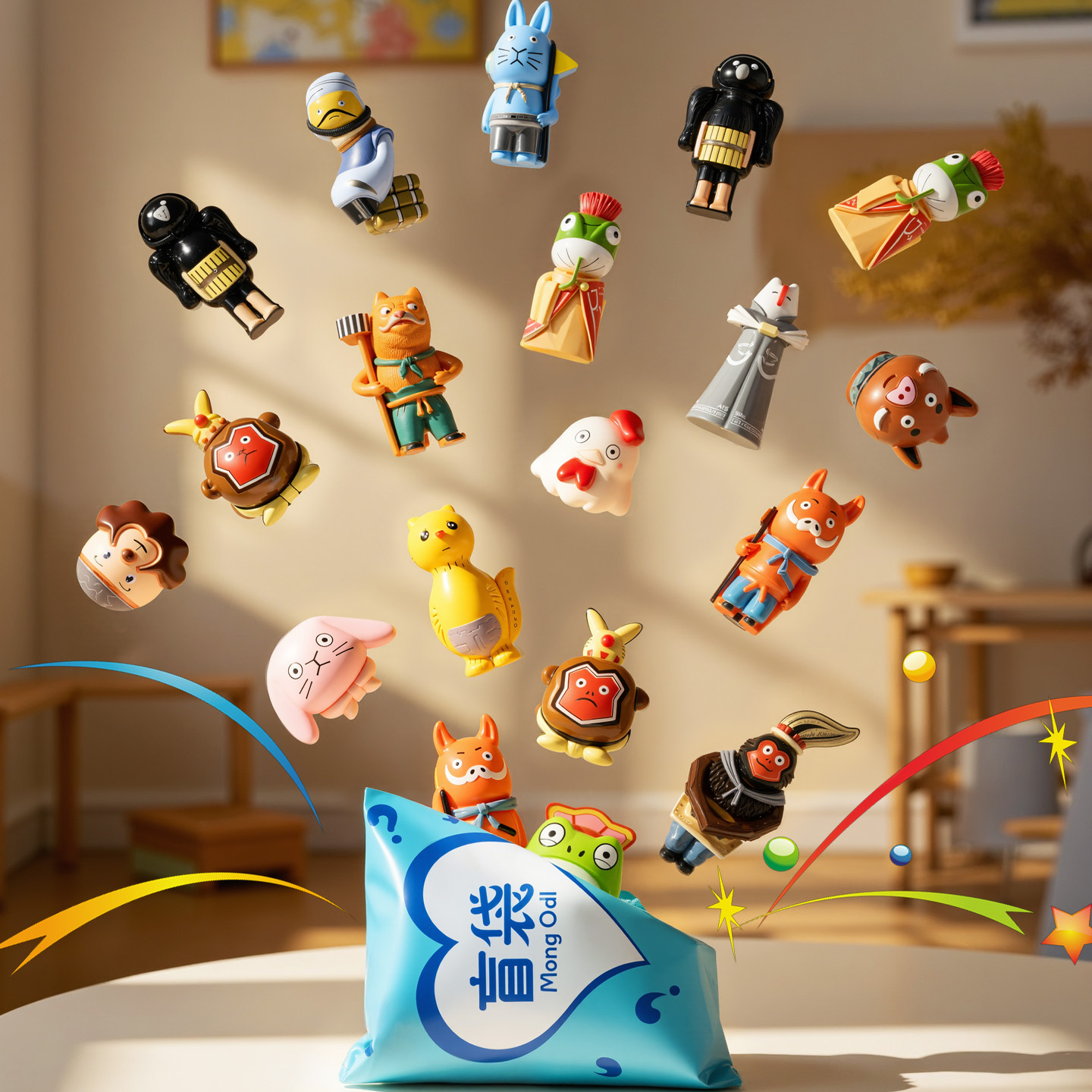 浪浪山的小妖怪盲袋抽抽乐小猪妖公仔周边手办玩偶惊喜抽奖盲盒