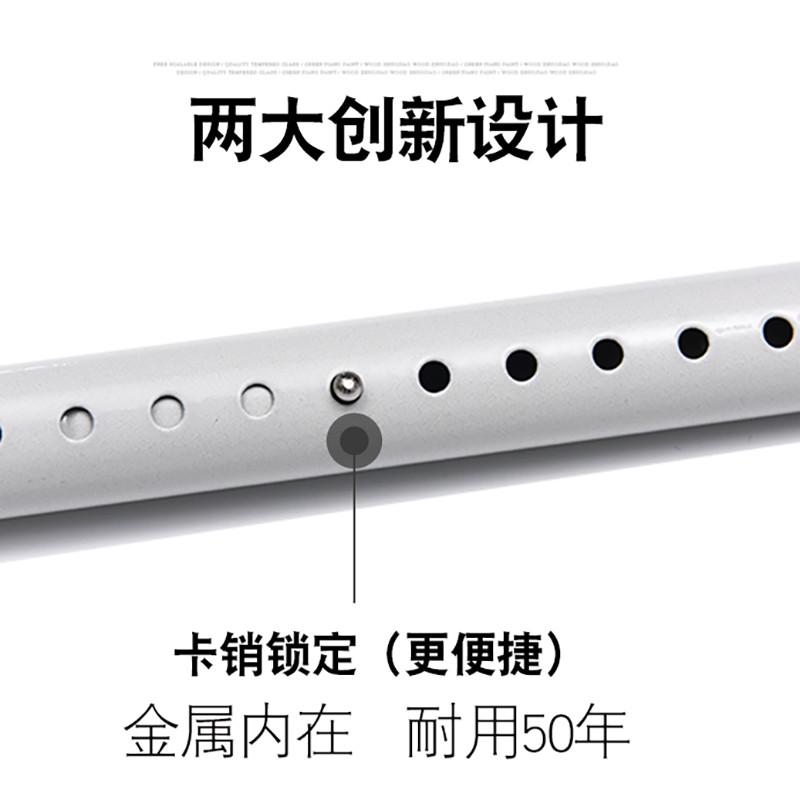 cf89免打孔伸缩杆晾衣罗马杆子卧室窗帘浴室浴帘杆加厚静音单杆挂