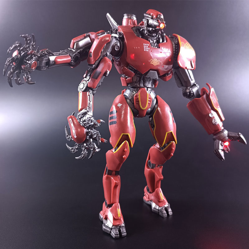 正品环太平洋 机甲暴风赤红 发光版 关节可动 模型 摆件手办礼物