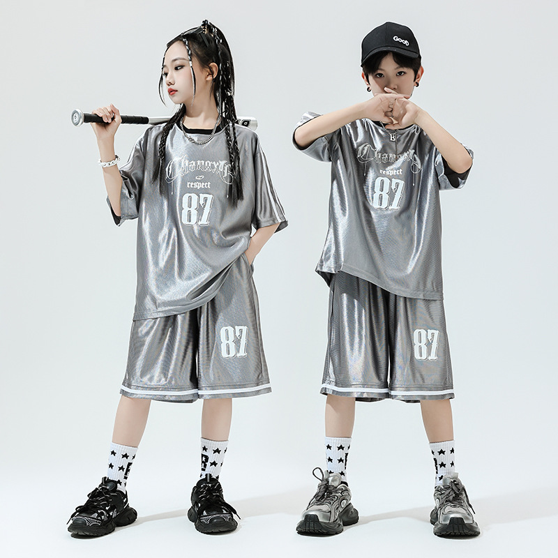 街舞儿童潮服少儿服装hiphop童装架子鼓演出服男童嘻哈舞蹈表演