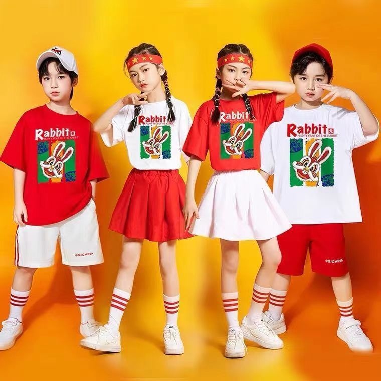 六一儿童节合唱服小学生啦啦队团体演出服幼儿园啦啦操舞蹈表演服