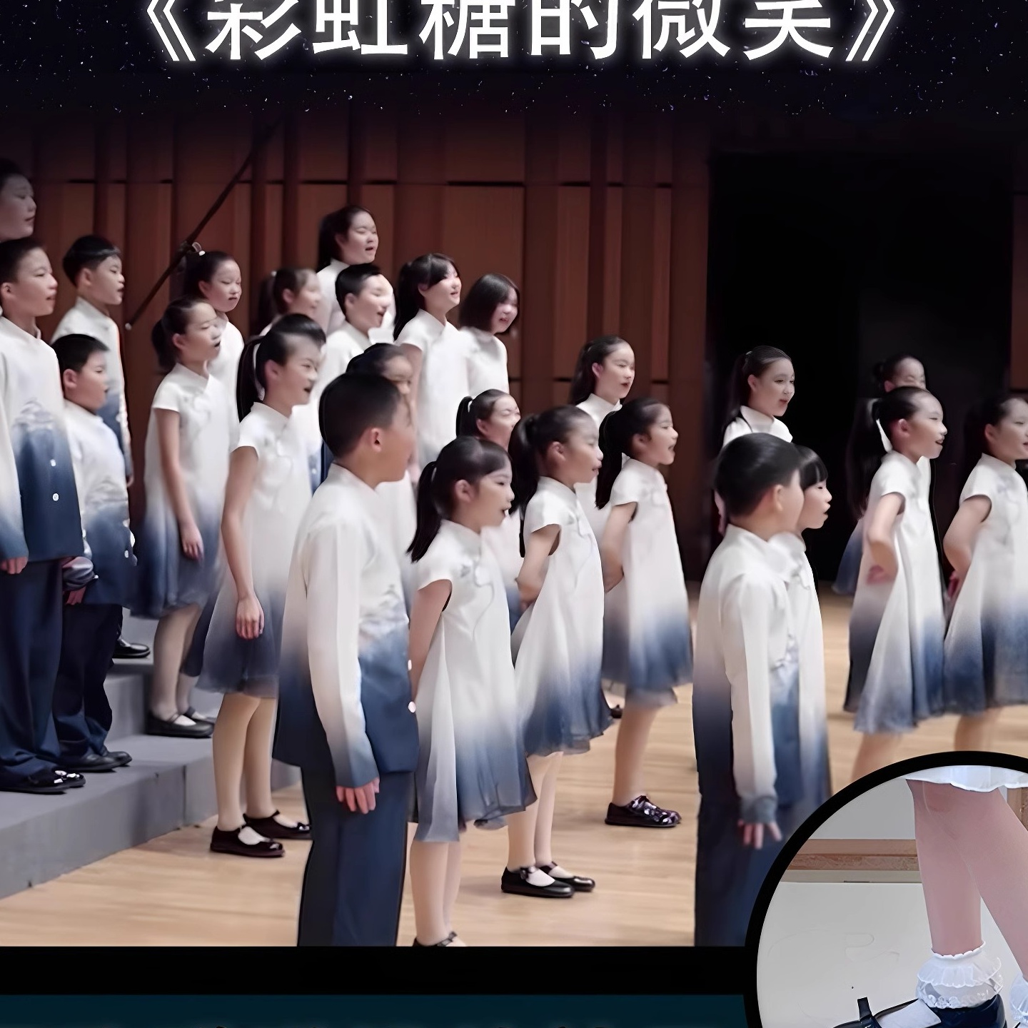 新款儿童合唱服中学生小学生中国风朗诵比赛礼服大合唱团演出服装