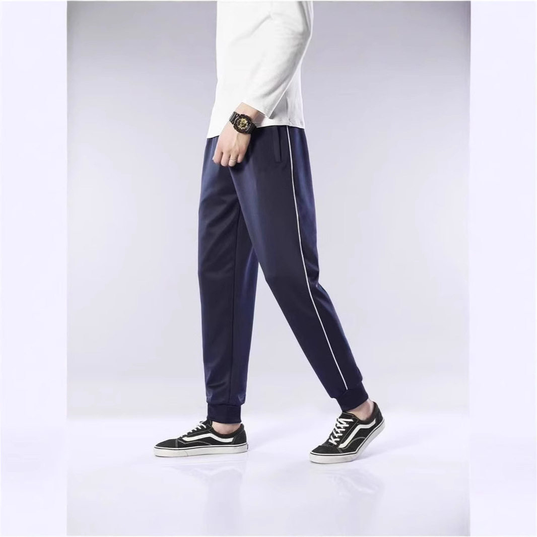 砍柴娃裤子春秋透气中大童校服裤子男女同款长裤藏蓝休闲裤运动裤