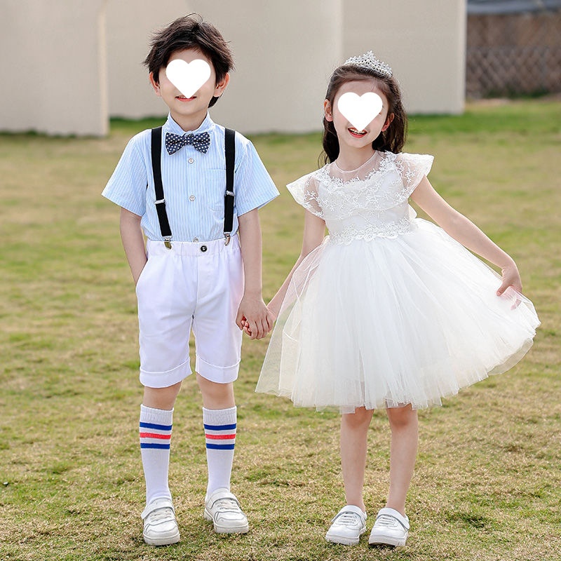 六一儿童演出服女童舞蹈蓬蓬裙男童礼服小学生毕业大合唱表演服装