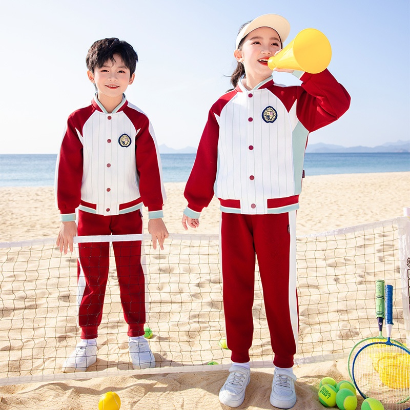 小学生校服套装春秋装三件套一年级班服幼儿园园服儿童秋季