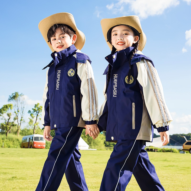 2023小学生校服冲锋衣幼儿园园服秋冬装儿童秋冬季运动班服