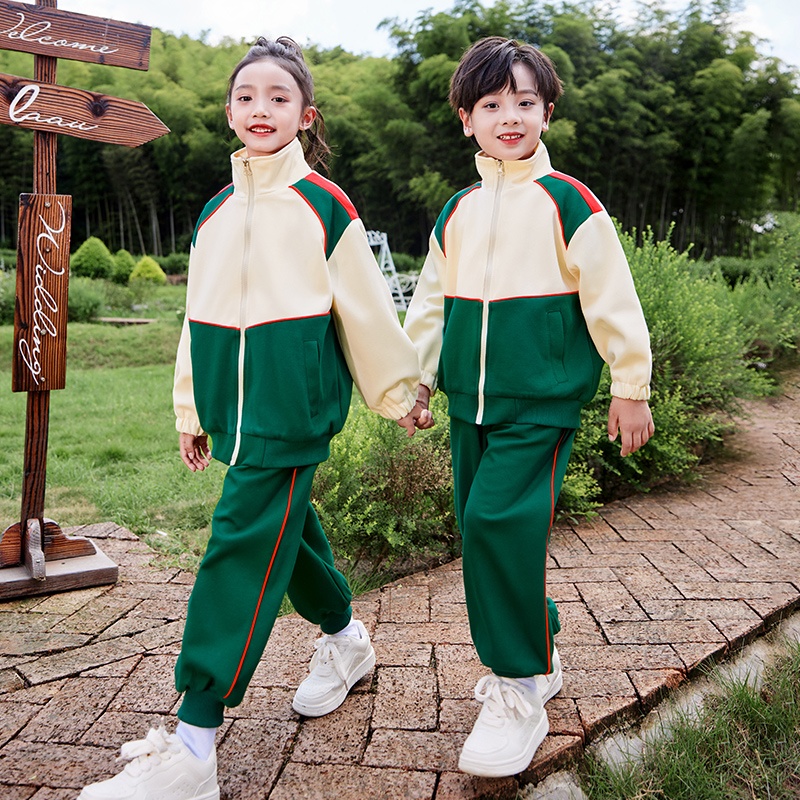 幼儿园园服大班服春秋季款小学生校服运动服纯棉春夏装四三件