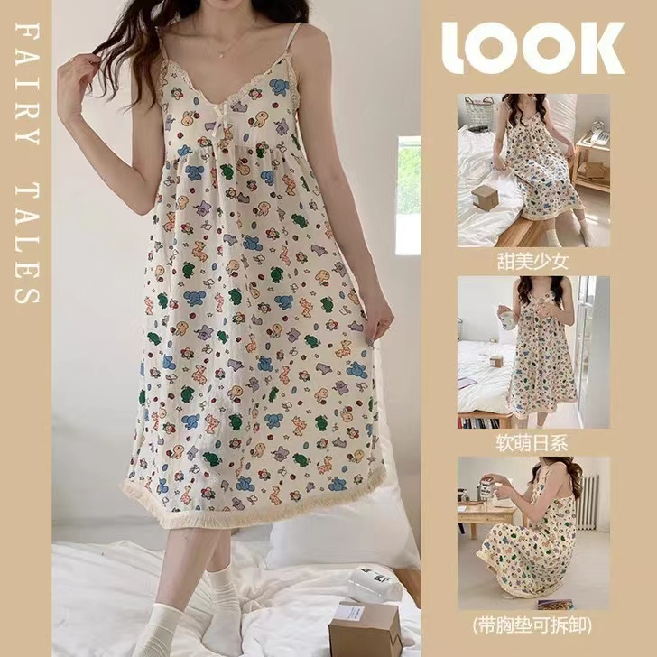 睡衣女ins宫廷风短袖短裤网红泡泡纱韩版小清新樱桃熊家居服直-第4张图片-提都小院 睡衣女ins宫廷风短袖短裤网红泡泡纱韩版小清新樱桃熊家居服直-第4张图片-提都小院