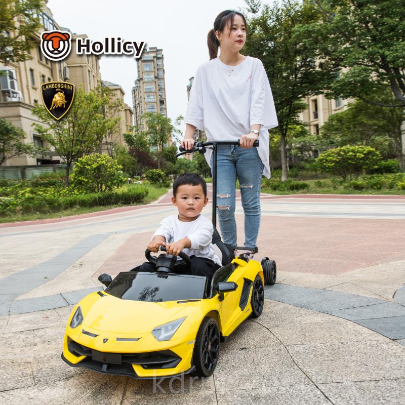 正品兰博基尼儿童电动汽亲子车车四轮遥控玩具车可坐带人摆摇宝宝