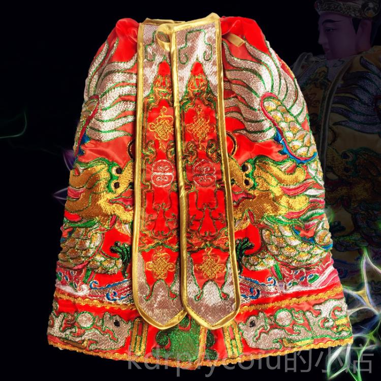 正品绣龙袍 神刺像风披佛像斗关公篷披风神明披风菩萨衣佛像 财神