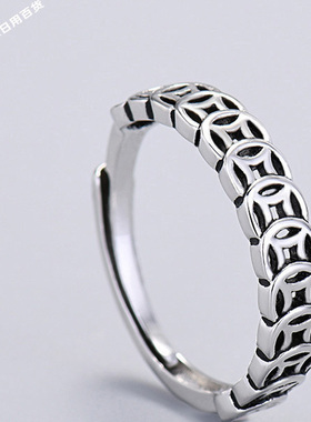 招财小众复古钱币个性简约新款