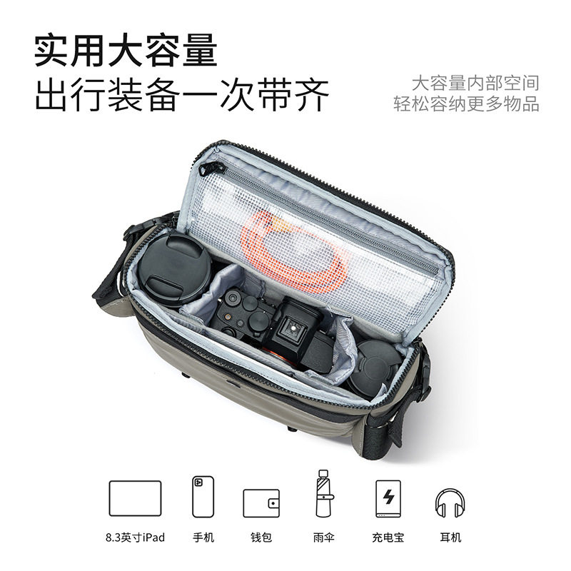 跨境相机包微单摄影包单反大容量斜跨包男单肩包佳能尼康富士索尼