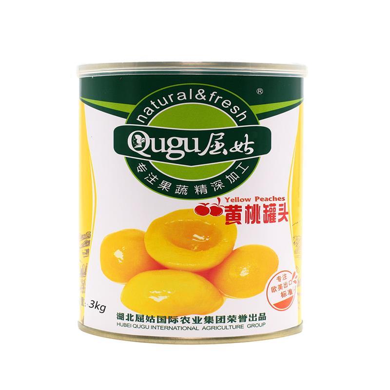 黄桃罐头3kg源厂供应水果