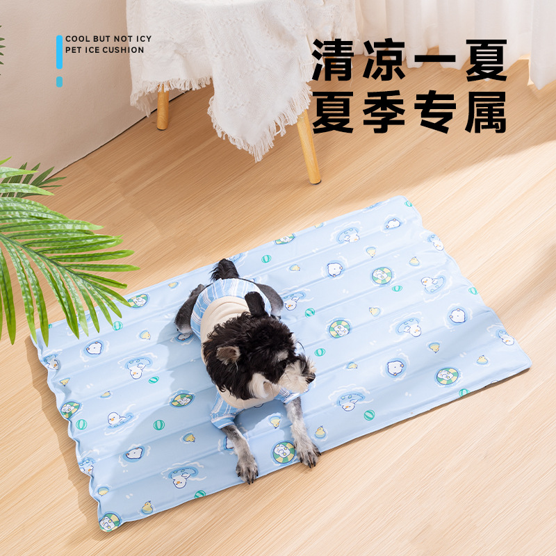 日本宠物猫咪冰垫夏季凉席睡垫冰窝坐垫加大加厚耐咬狗狗降温狗狗