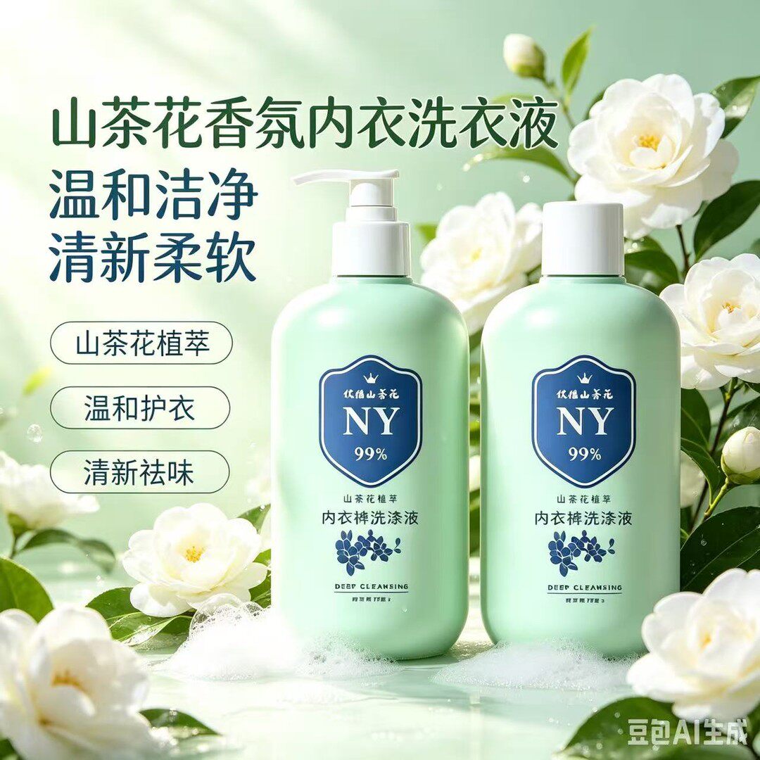 【2瓶装】内衣专用洗衣液清洁母婴适用山茶花香清洗内衣液