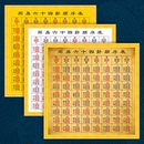 周易六十四卦顺序图海报油画布易经学习八卦64卦次序表墙壁画挂画