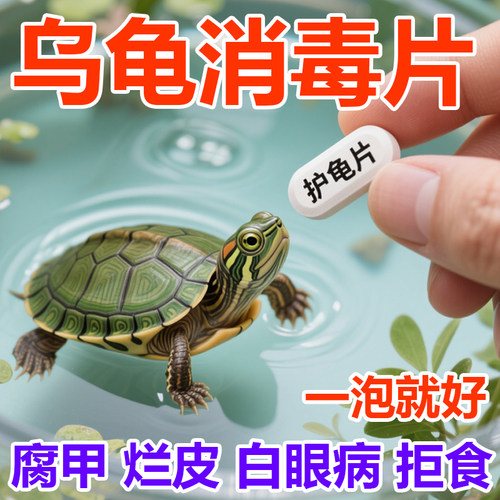 护龟片乌龟消毒片专治腐皮烂甲