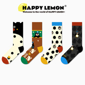 爆款 袜子女中筒袜秋冬款 ins潮外穿可爱国潮卡通2025新款 春秋棉袜