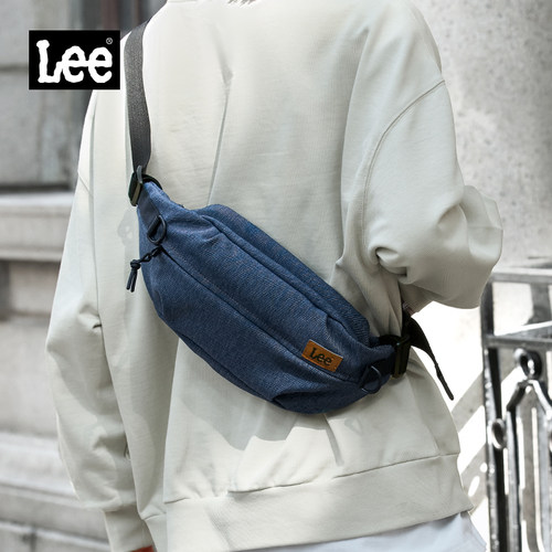 Lee潮牌胸包男骑行大容量斜挎包