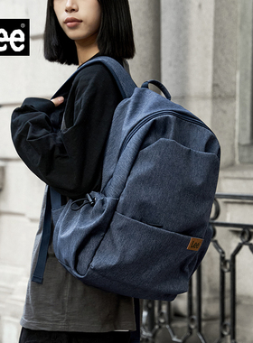 Lee双肩包女通勤大容量旅行背包男大学生电脑包高中初中学生书包