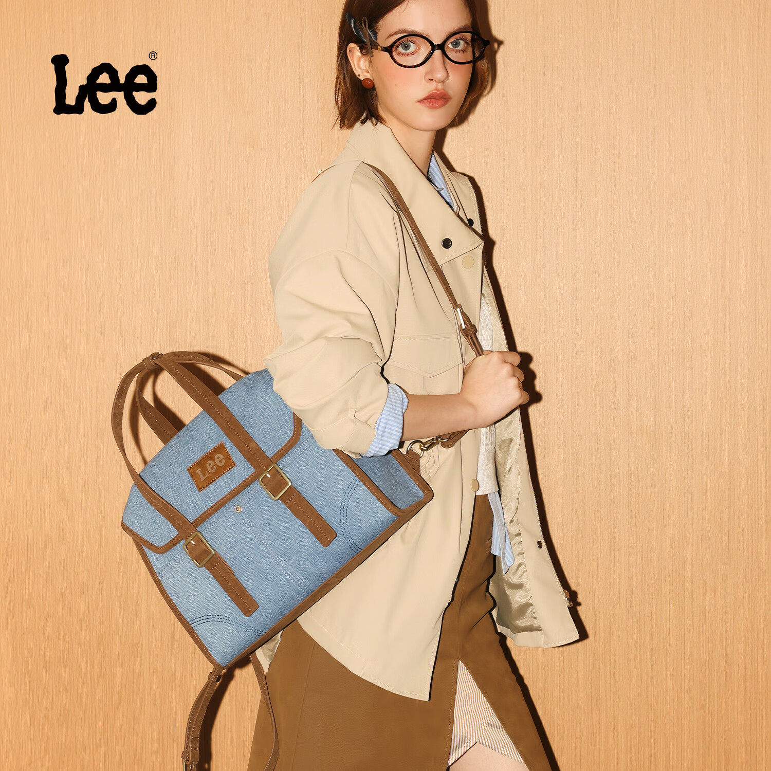 Lee人生咖啡系列邮差双肩包时尚潮流背包高级感百搭出行旅行包女,箱包皮具/热销女包/男包,双肩背包,淘宝优惠券,粉丝福利购,淘宝优惠卷