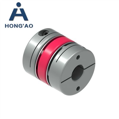 铝合金膜片式联轴器单双膜片连轴器弹性连接器步进马达大扭矩键槽