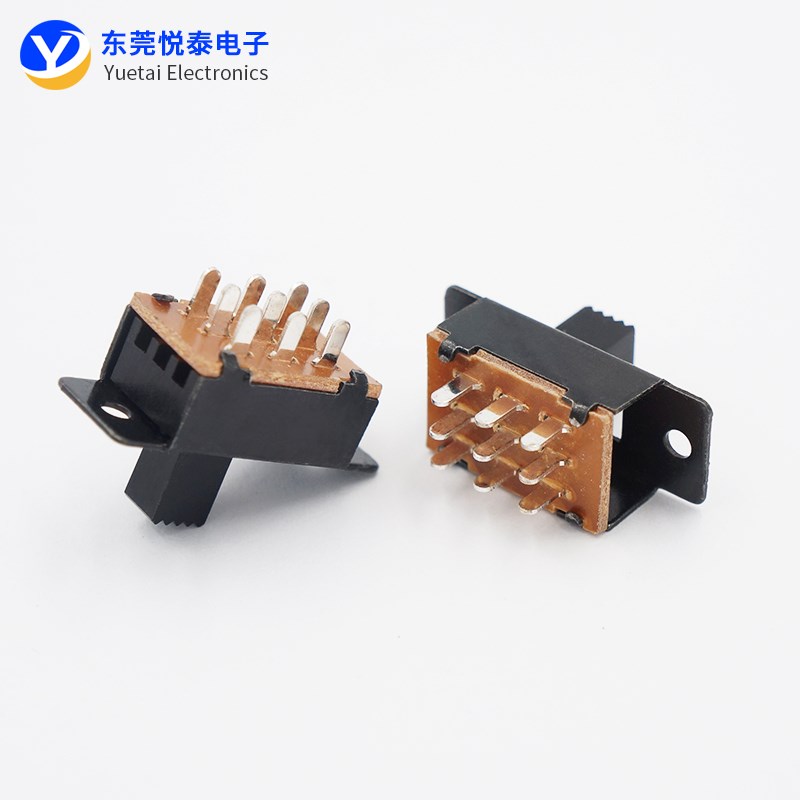 SS-32H01 2档拨动开关SS-32H03 9脚3排2档带螺纹孔两档小家电开关