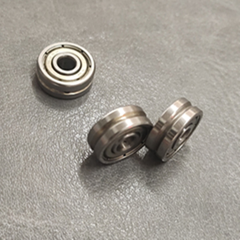 外圈带V型槽轴承U/V型V624-ZZ V624ZZ尺寸4*13*6mm走线导轮滑轮