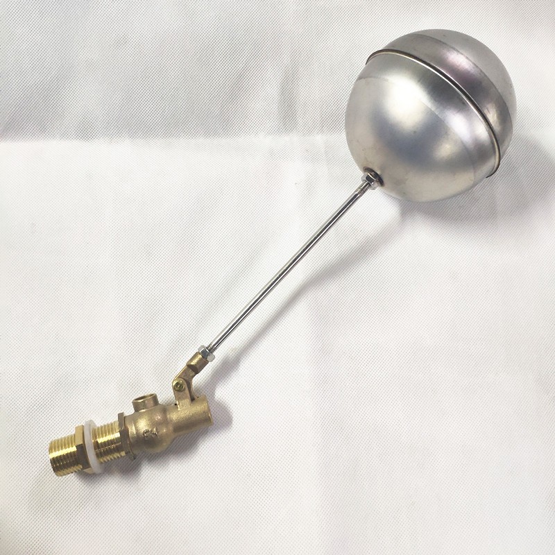 开水器蒸饭车浮球阀 4分一寸铜阀门 液位浮球开关 3V04不锈钢浮球