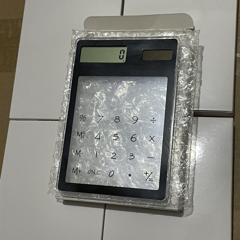 畅销热品透明高颜值太阳能触摸屏迷你超薄创意计算器学生办公文具