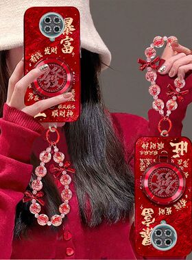 适用红米k30pro手机壳M2001J11C镜头全包防摔小米redmik30pro变焦版保护套pr0新年女款5g支架手链hongmi高级