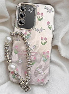 适用vivos16手机壳V2244A带镜头膜s16pro保护套V2245A全包软边vlvo s16e防摔V2239A新款5g女生pr0手链时尚潮