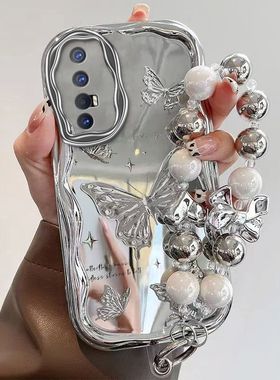 适用opporeno3pro手机壳PCRM00电镀硅胶软opreno3保护套pdcm00全包0pp0ren03元气版5g防摔高级小众pr0潮女opr