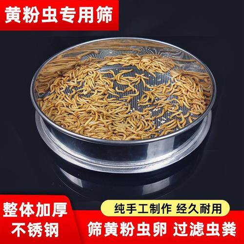 筛子筛网黄粉虫面包虫产卵筛虫粪筛不锈钢养殖筛过滤大麦虫粪筛子