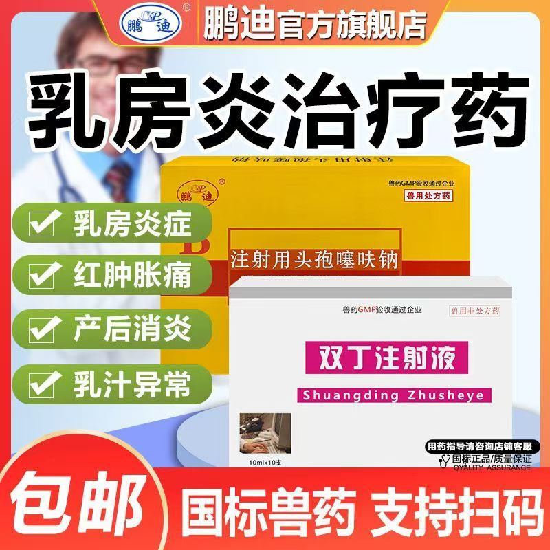 双丁注射液兽用猪牛羊乳房炎红肿