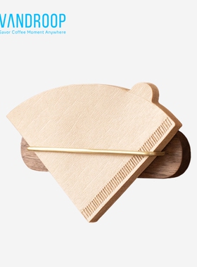 VANDROOP 手冲咖啡滤纸架v60扇形锥形墙面滤纸收纳架咖啡配套器具