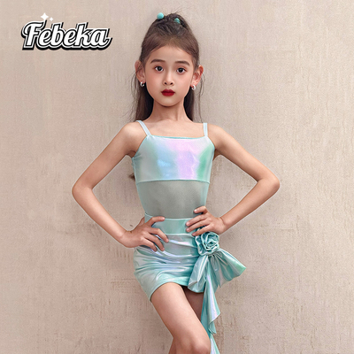 新款拉丁舞2025女童演出服练功服