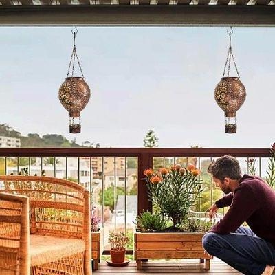 Solar Decorative Night Light IP65 Waterproof Metal Glowing